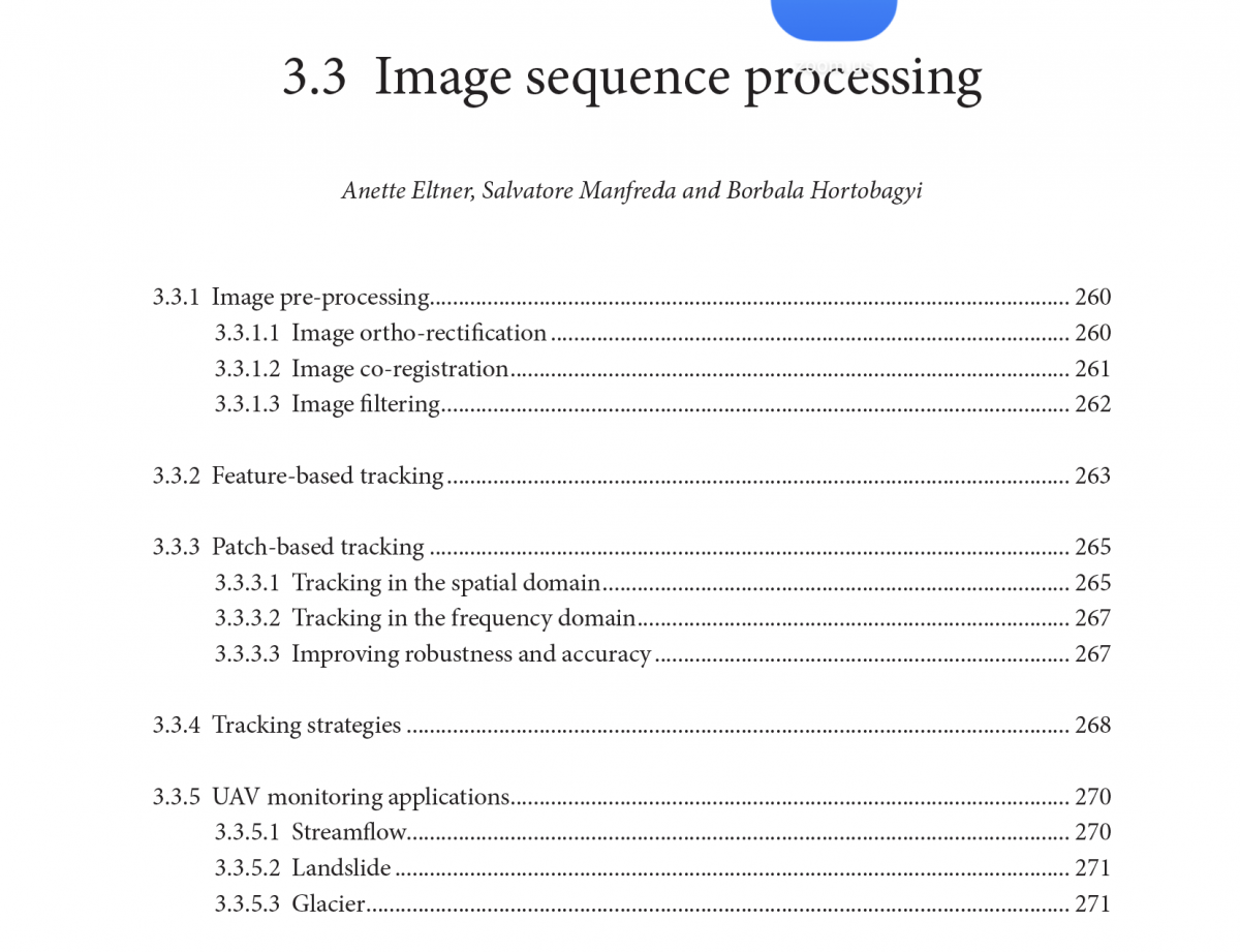 Analysis of Imagery – Image Sequences Processing