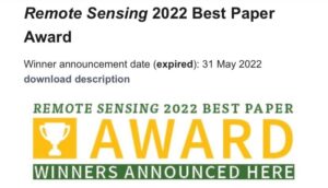 Premio della Rivista Remote Sensing 2022