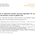 Ensemble of optimised machine learning algorithms for predicting surface soil moisture content at global scale